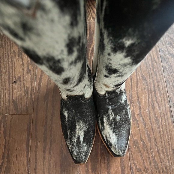 Liberty Black Cowhide Boots - Picture 5 of 8